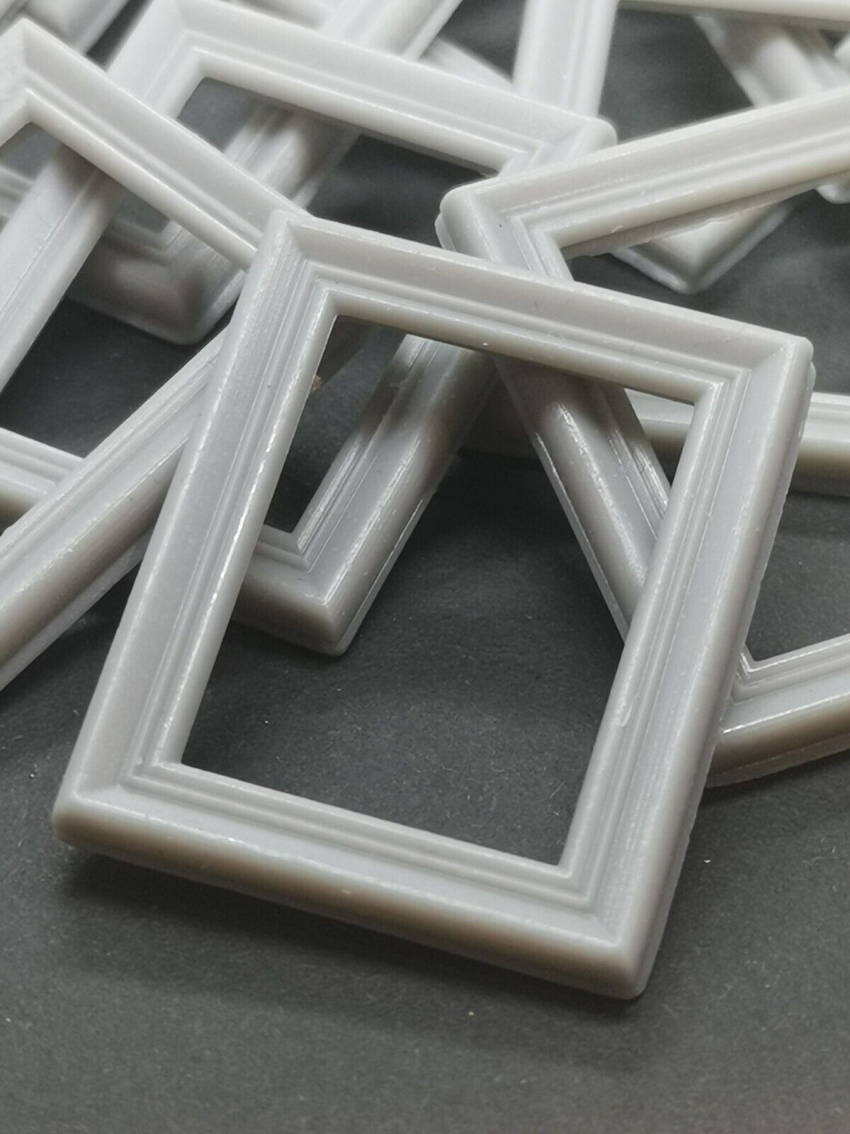 18 x Miniature Picture frames - 28mm x 34mm x 4mm with 2mm rebate on reverse.
