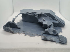 Land Raider Wreck Terrain 28mm Miniature Scenery - compatible with WH 40k etc