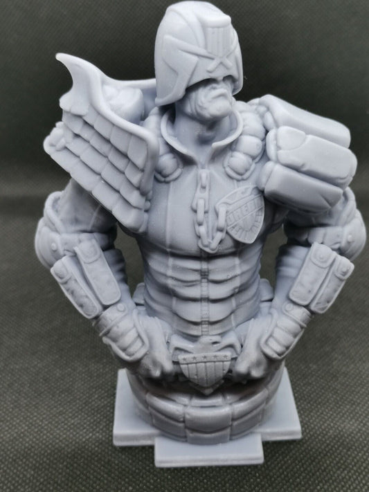 Judge Dredd Fan Art Bust 5" (125mm) 3D Resin Printed - High Quality