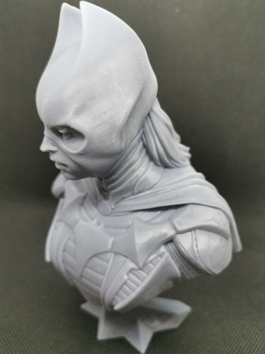 Batgirl  - 3D Printed bust - 4" to 8" high quality resin print