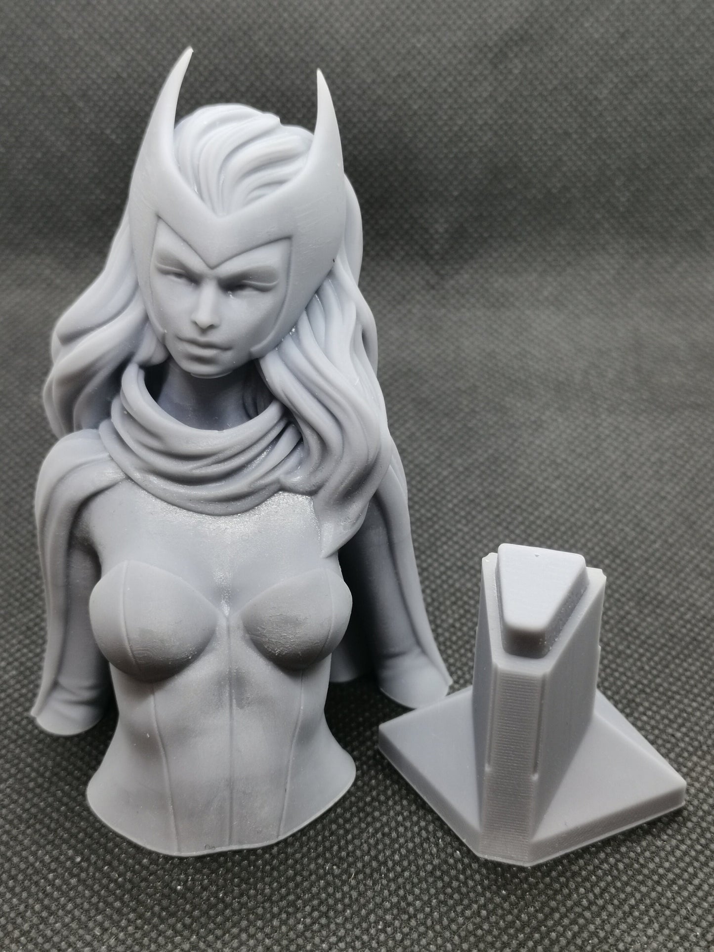 Scarlet Witch Bust (Fan Art) - Resin 3D Printed - 4" to " (102mm - 177mm)