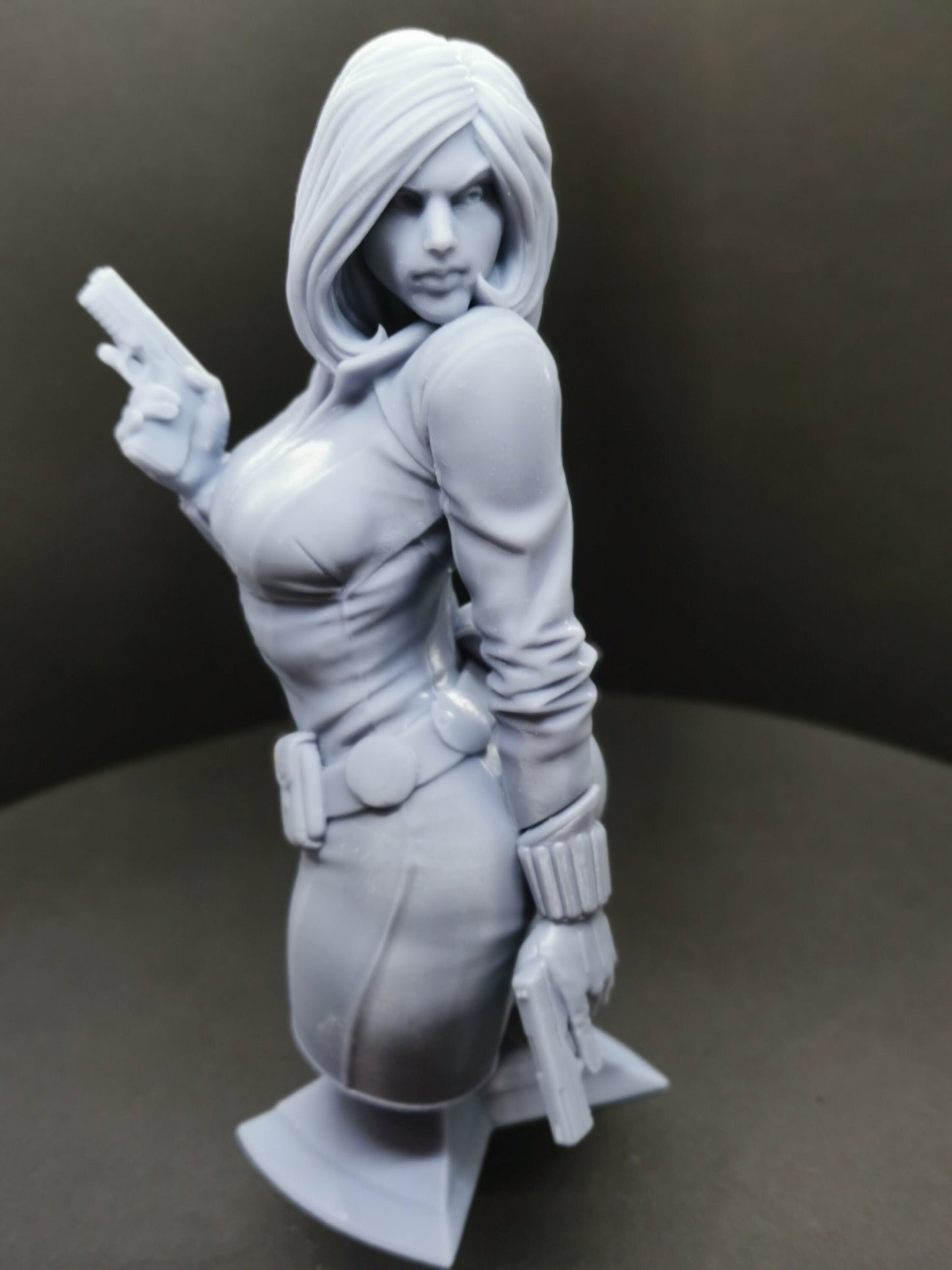 Black Widow (Marvel) Bust Fan Art Resin Printed Unpainted - 4" to 7"