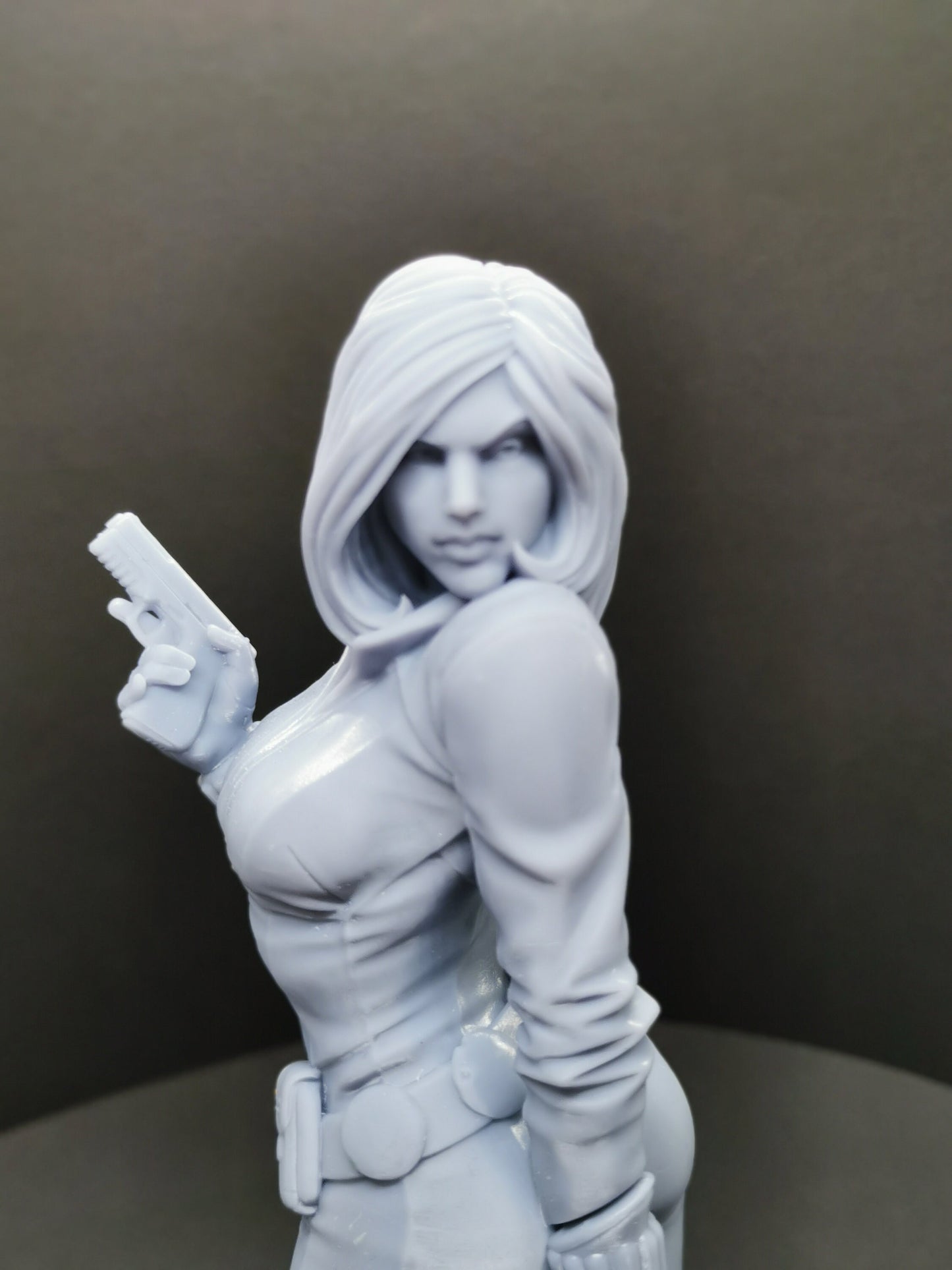Black Widow (Marvel) Bust Fan Art Resin Printed Unpainted - 4" to 7"
