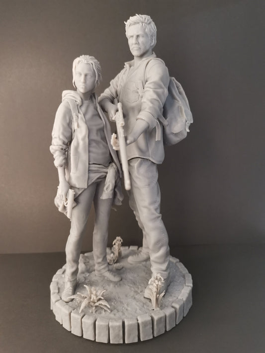 Joel & Ellie - The Last of Us Statue by Sanix3D - high quality 8k 3D print 10 / 8 / 6  scales
