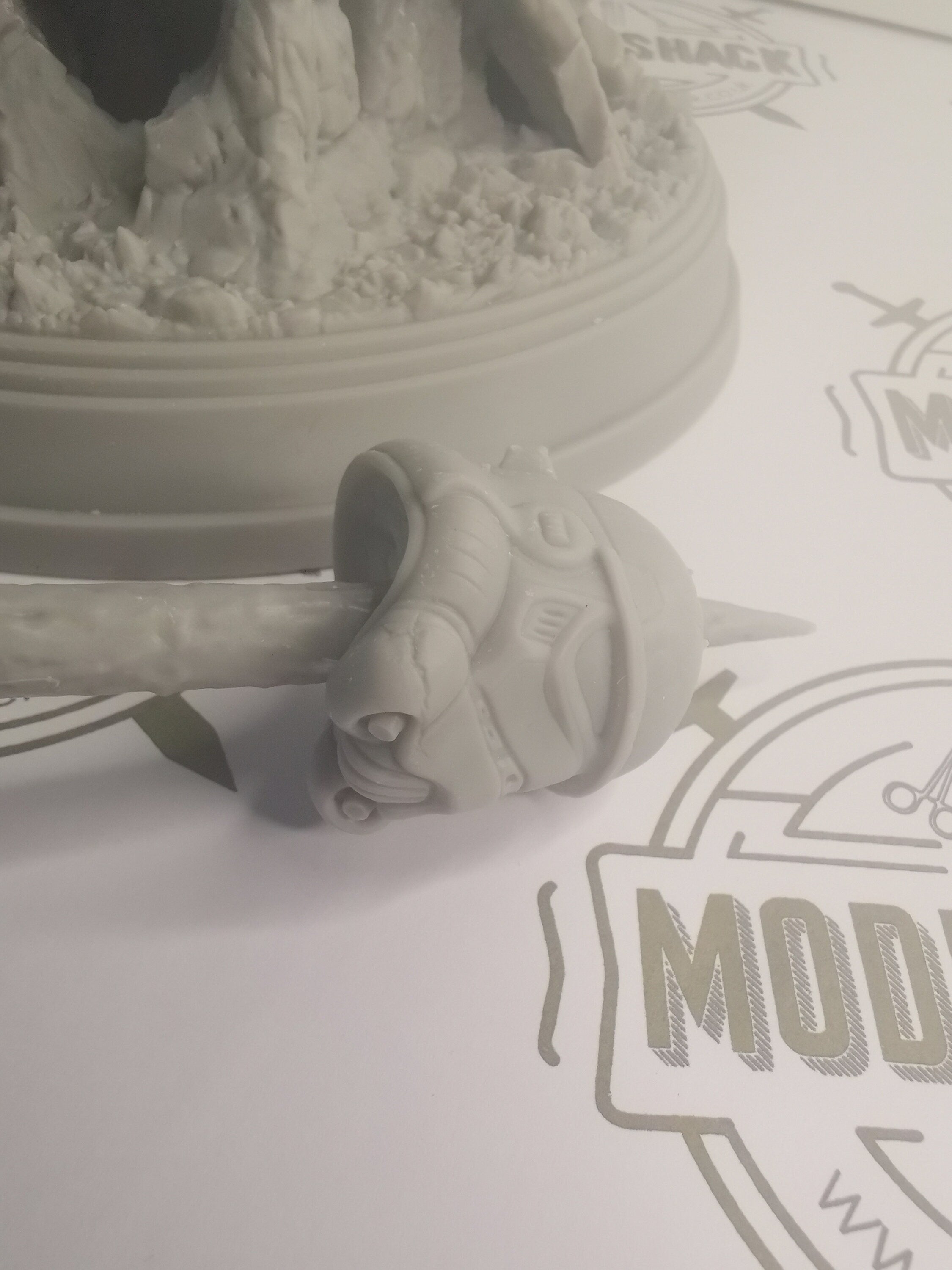 Mandalorian & Grogu Fan Art 3D Printed Model 1:8 scale (245mm)