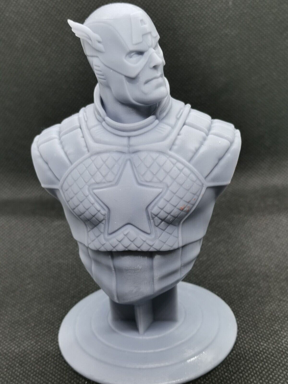 CAPTAIN AMERICA 3D Printed Resin Bust 125mm (5")