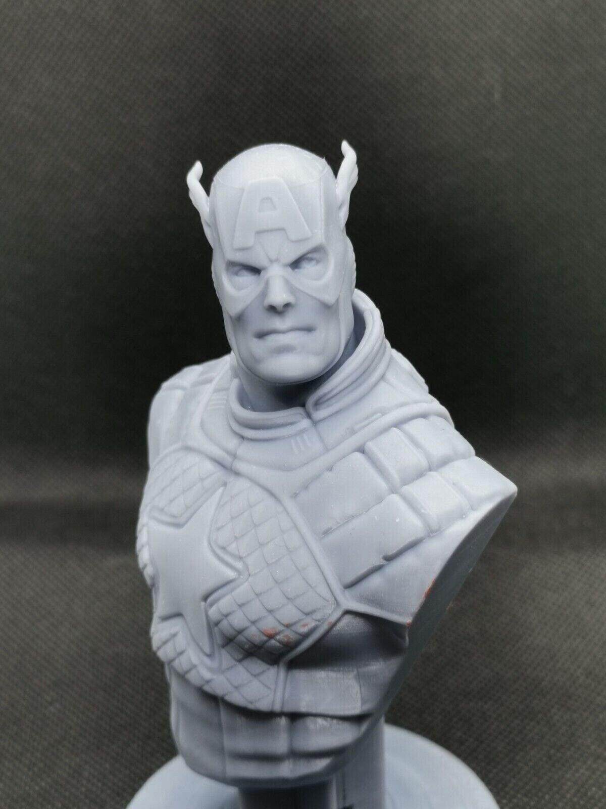 CAPTAIN AMERICA 3D Printed Resin Bust 125mm (5")