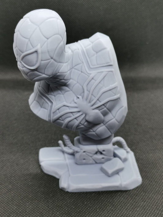 Spiderman Bust (fan art) Figurine 3D Resin Printed - 5" (125mm) - High Quality