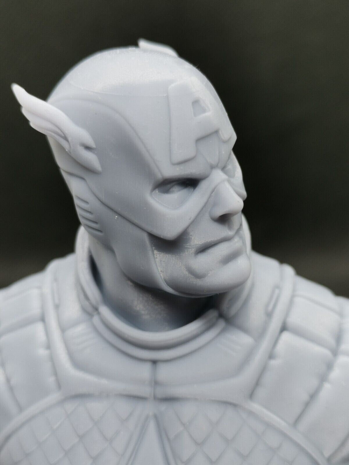 CAPTAIN AMERICA 3D Printed Resin Bust 125mm (5")