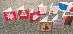 15 Miniature Christmas Cards for your Dolls House at XMAS Handmade 1:12th scale