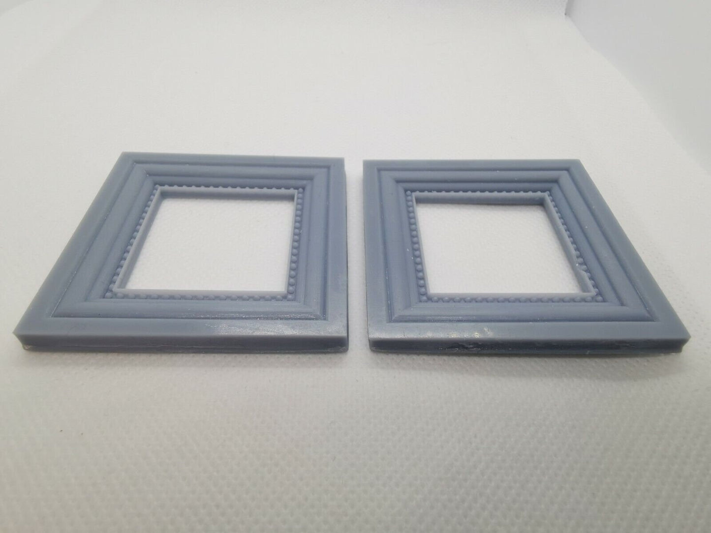 2 X Square Antique Miniature Picture Frames Miniature Dolls House (6cm x 6cm)
