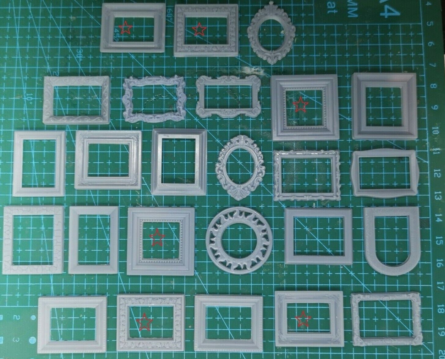 Small Glass Frame Model 25 X Small Miniature Picture Frames Miniature Dolls House – ModelShack